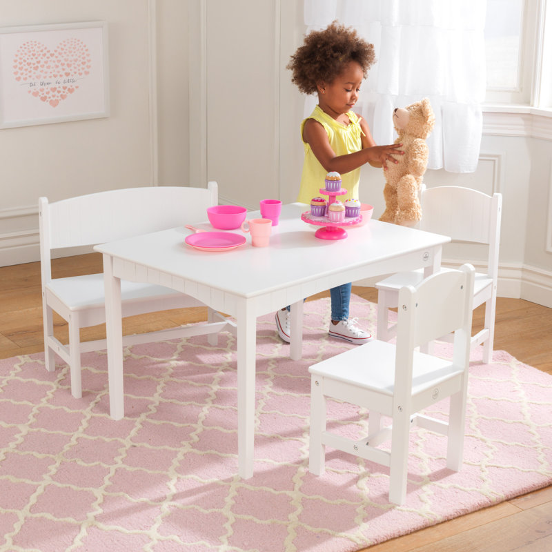 KidKraft Nantucket Kids 4 Piece Play Table and Chair Set Reviews Wayfair